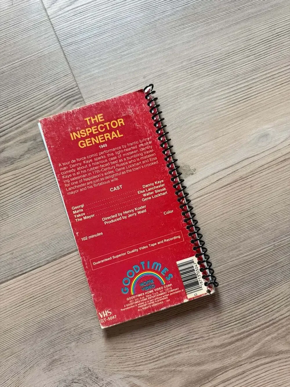 The Inspector General (1949) Danny Kaye Spiral Bound Notebook